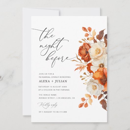 rustikale Probe Einladung (Vorderseite)