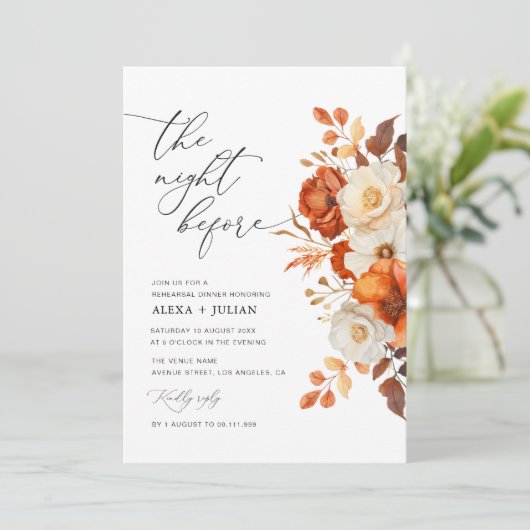 rustikale Probe Einladung (Stehend Vorderseite)