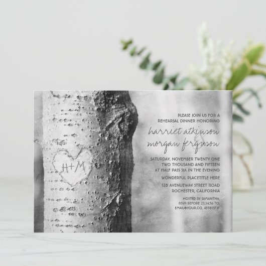 rustikale Probe Einladung (Stehend Vorderseite)