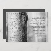 rustikale Probe Einladung (Vorne/Hinten)