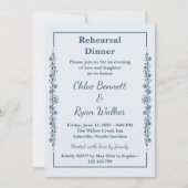 Rustikale Probe Einladung (Vorderseite)