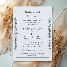 Rustikale Probe Einladung