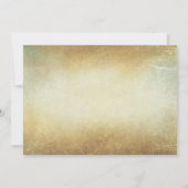 Rustikale Probe mit alten Bäumen und Lichtern Einladung (Rückseite)