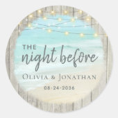 Rustikale Probe Runder Aufkleber (Vorderseite)