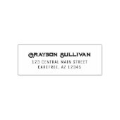 Rustikale professionelle Adresse Permastempel (Design)