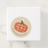 Rustikale Pumpkin auf dem Weg zum Herbst Kinderdus Geschenkanhänger (Beispiel)