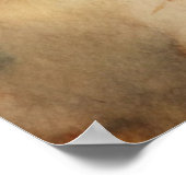 Rustikale Pumpkin & Autumn Leaves Boho Fall Mauer Poster (Ecke)