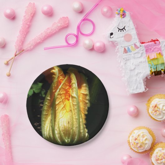 Rustikale, Pumpkin Blossom Custom Paper Teller (Party)