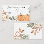 Rustikale Pumpkin Boho Floral schätzen, wie viele Begleitkarte (Vorne/Hinten)