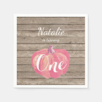 Rustikale Pumpkin Fall Erste Geburtstagsparty Pink