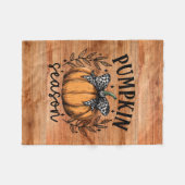 Rustikale Pumpkin Season Cosy Fleecedecke (Vorderseite (Horizontal))