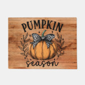 Rustikale Pumpkin Season Herbst Erntedank Entryway Fußmatte (Vorderseite)