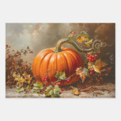 Rustikale Pumpkinmalereien Set Decoupage Geschenkpapier Set (Vorderseite 2)
