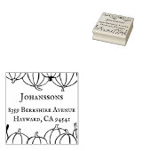 Rustikale Pumpkins Erntedank Rücksendeadresse Gummistempel (Stempel)