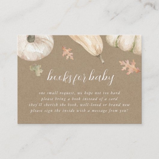 Rustikale Pumpkins Fall Babydusche Buchungsanfrage Begleitkarte (Vorderseite)