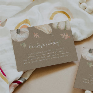 Rustikale Pumpkins Fall Babydusche Buchungsanfrage Begleitkarte