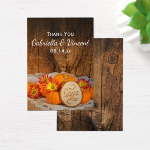 Rustikale Pumpkins Fall Barn Gastgeschenk Hochzeit