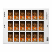 Rustikale Pumpkins Fall Barn Gastgeschenk Hochzeit Adressaufkleber (Vorne)