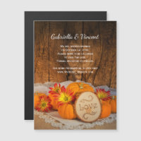 Rustikale Pumpkins Fall Barn Wedding Save the Date