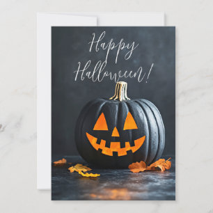 Rustikale Pumpkins Halloween-Grußkarte Einladung