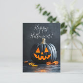 Rustikale Pumpkins Halloween-Grußkarte Postkarte (Stehend Vorderseite)