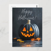 Rustikale Pumpkins Halloween-Grußkarte Postkarte (Vorne/Hinten)
