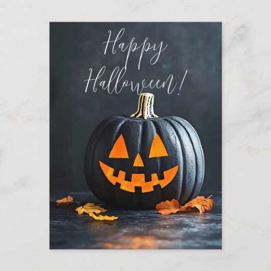 Rustikale Pumpkins Halloween-Grußkarte Postkarte (Vorderseite)