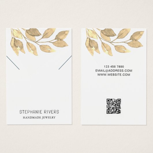 Rustikale QR-Code-Netzwerkkarte (Vorne & Hinten)