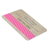 Rustikale Quatrefolie Speichern Sie das Datumsfens Magnet (Rechte Seite)