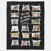 Rustikale Rahmen Weiß/Schwarz Liebe Ya Opa ID1015 Fleecedecke (Vorderseite)