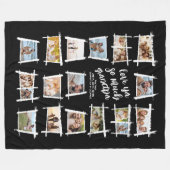 Rustikale Rahmen Weiß/Schwarz Liebe Ya Opa ID1015 Fleecedecke (Vorderseite (Horizontal))