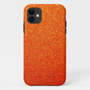 Rustikale, raue Wand Orange Color Royal iPhone 11 Hülle