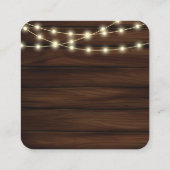 Rustikale Red Apple Floral Baby Dusche Begleitkarte (Rückseite)