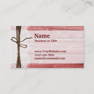 Rustikale Red Barn Wood Business Cards Visitenkarte