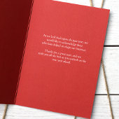 Rustikale Red Blue Logo Company Holiday Card Karte