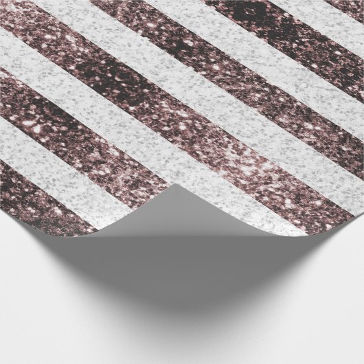 Rustikale Red White Blue Glitzern USA Flagge Geschenkpapier (Ecke)