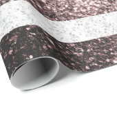 Rustikale Red White Blue Glitzern USA Flagge Geschenkpapier (Rolleneckpunkt)