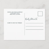 Rustikale Red White Poinsettia Foliage Holiday Par Einladungspostkarte (Rückseite)