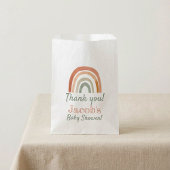 Rustikale Regenbogenbaby-Dusche Danke Geschenktütchen
