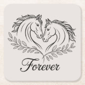 Rustikale Reitausflüge Western Hochzeit Rechteckiger Pappuntersetzer (Vorderseite)