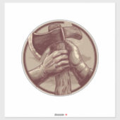 Rustikale Relikte Aufkleber (Blatt)