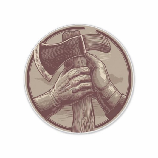 Rustikale Relikte Aufkleber (Vorderseite)