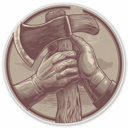 Rustikale Relikte Aufkleber (Vorderseite)