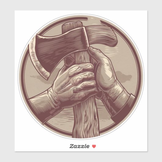 Rustikale Relikte Aufkleber (Blatt)