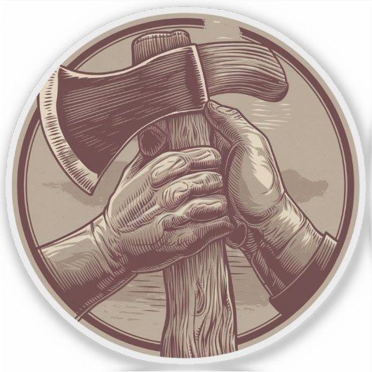 Rustikale Relikte Aufkleber (Vorderseite)