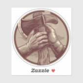 Rustikale Relikte Aufkleber (Blatt)