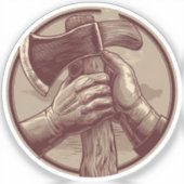 Rustikale Relikte Aufkleber (Vorderseite)