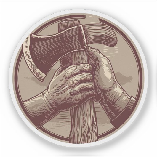 Rustikale Relikte Aufkleber (Vorderseite)