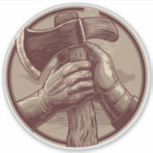 Rustikale Relikte Aufkleber (Vorderseite)