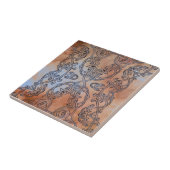 Rustikale Renaissance erdgetönte Wirbel und Kurven Fliese (Seite)